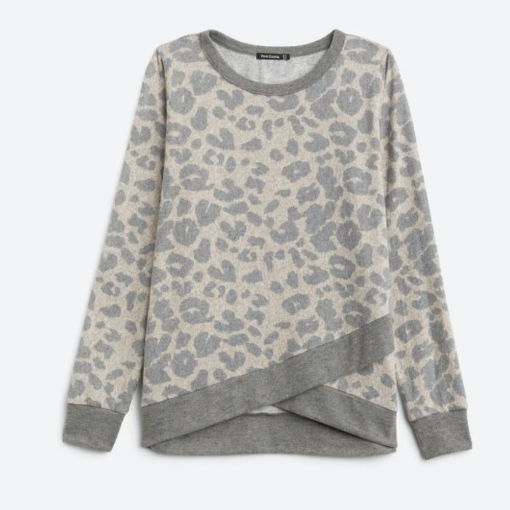 Tulip Hem Brushed Knit Top